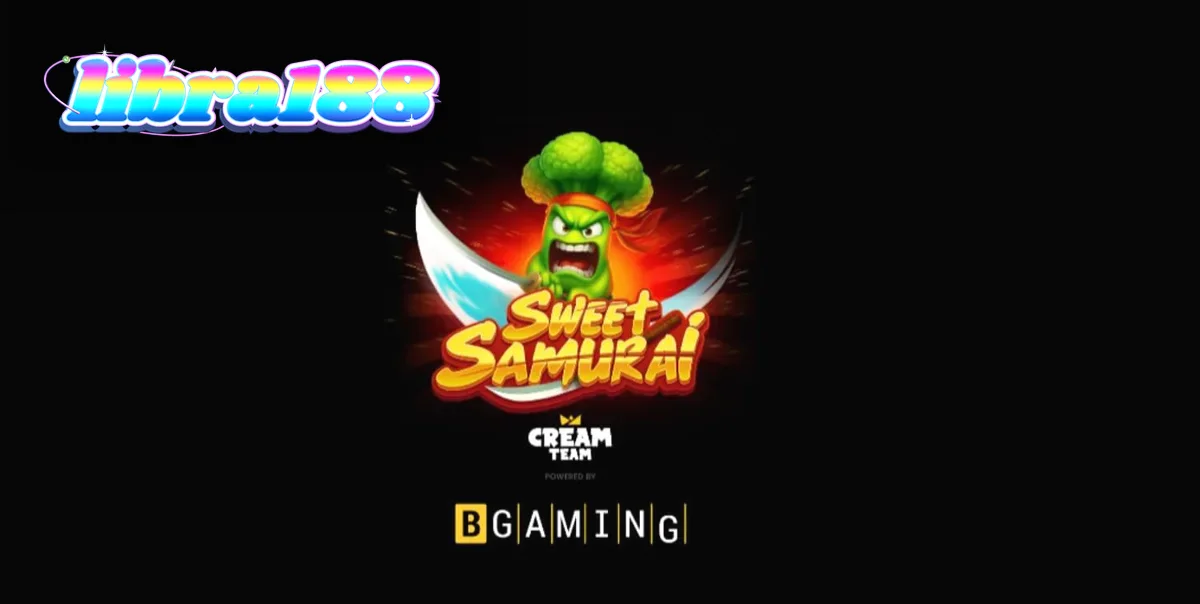 Tampilan visual slot Sweet Samurai dengan karakter Broccoli Samurai di dojo